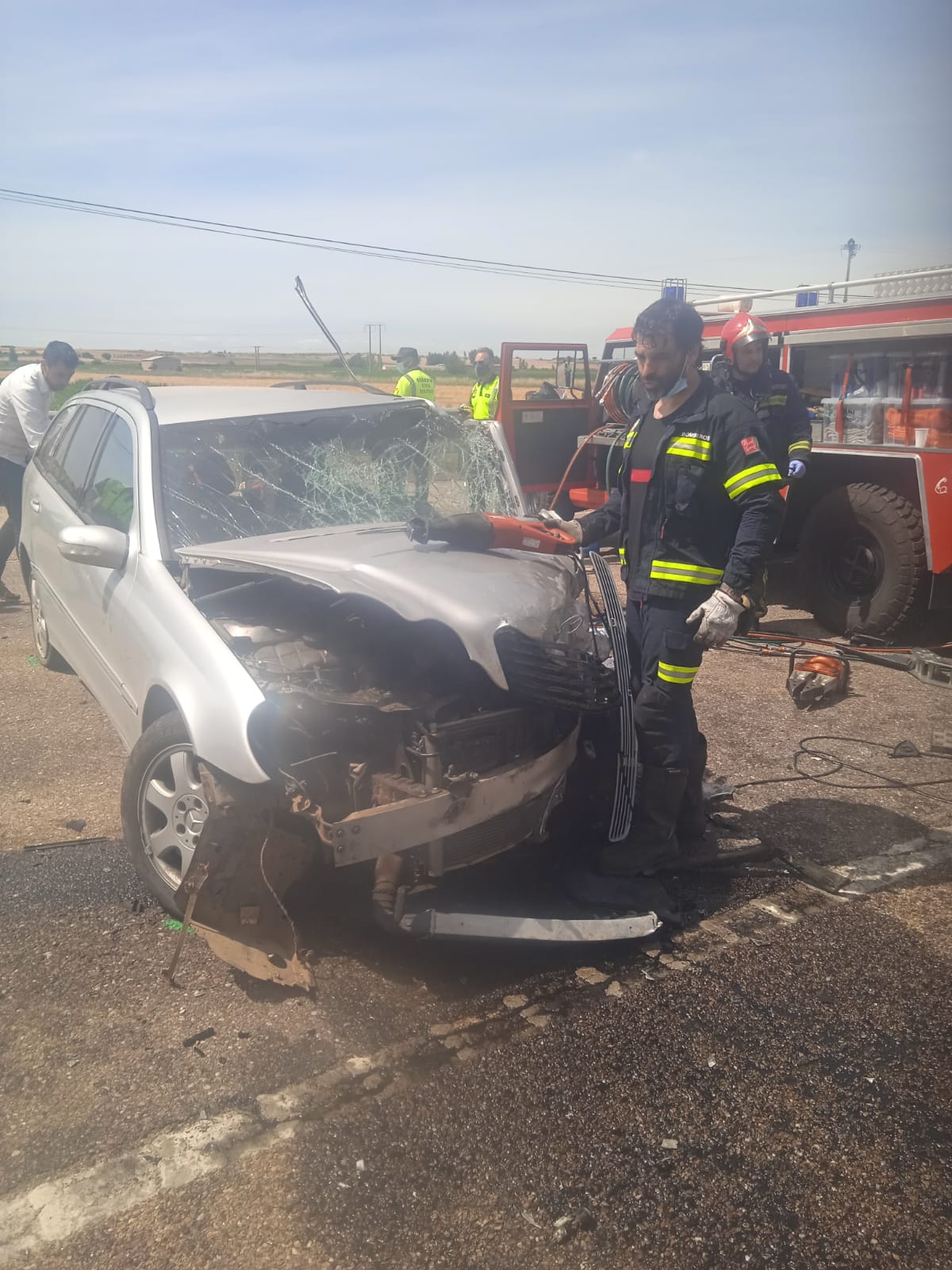 Accidente en la N-630 a su paso por Zamora con dos heridos trasladados al hospital 