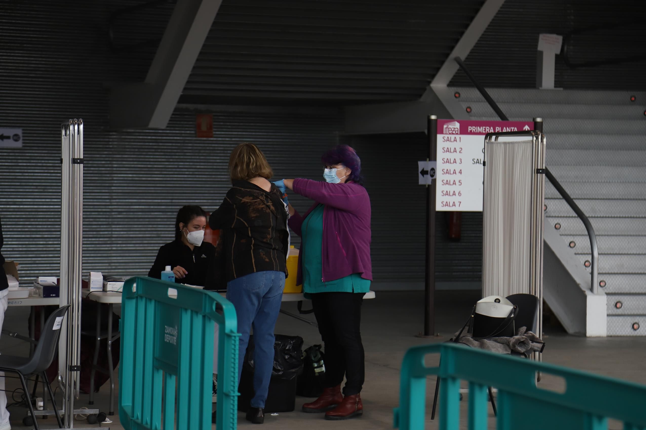 Ifeza reabre como vacunódromo para las terceras dosis en Zamora Foto: María Lorenzo 