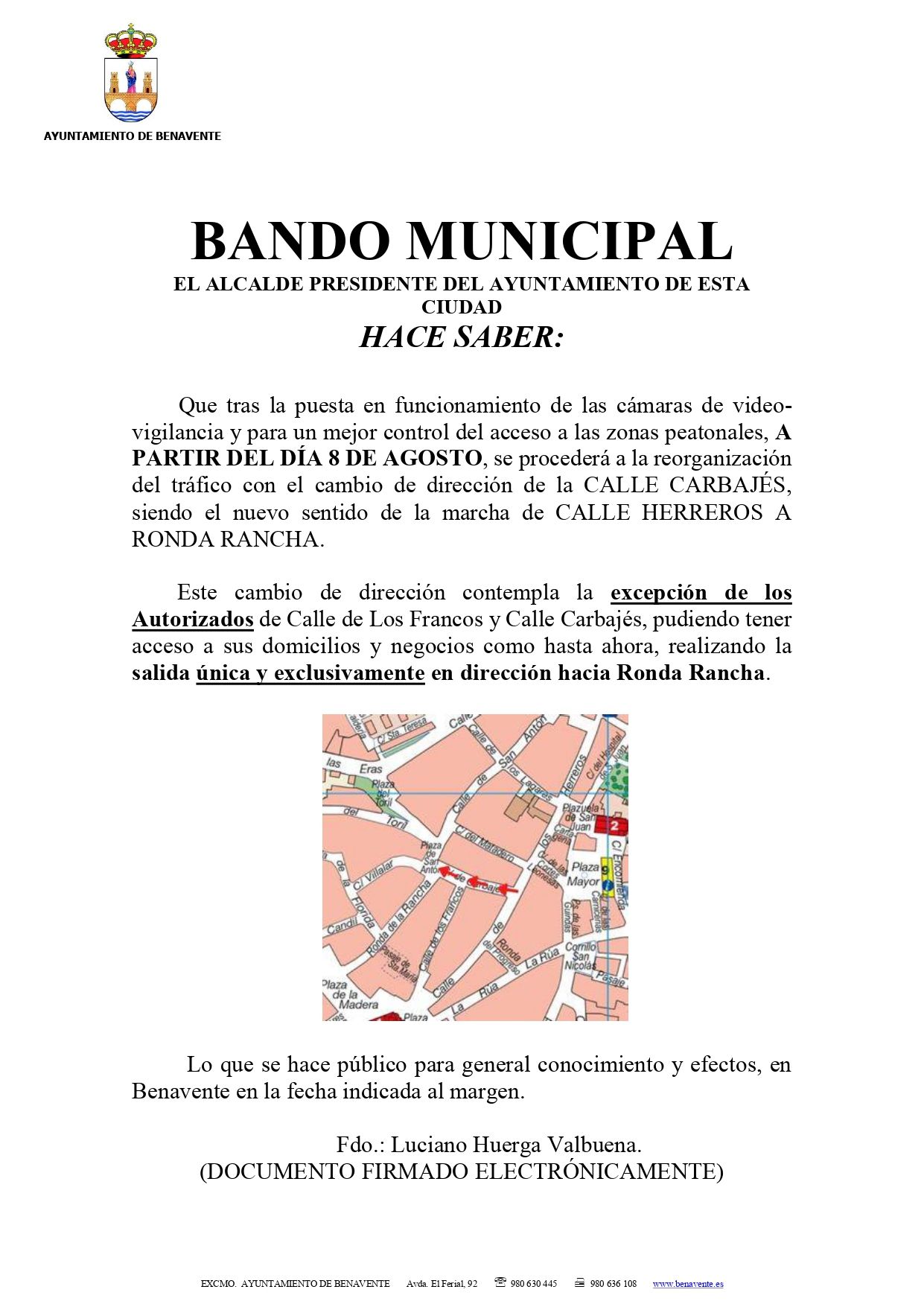 Bando municipal de Benavente