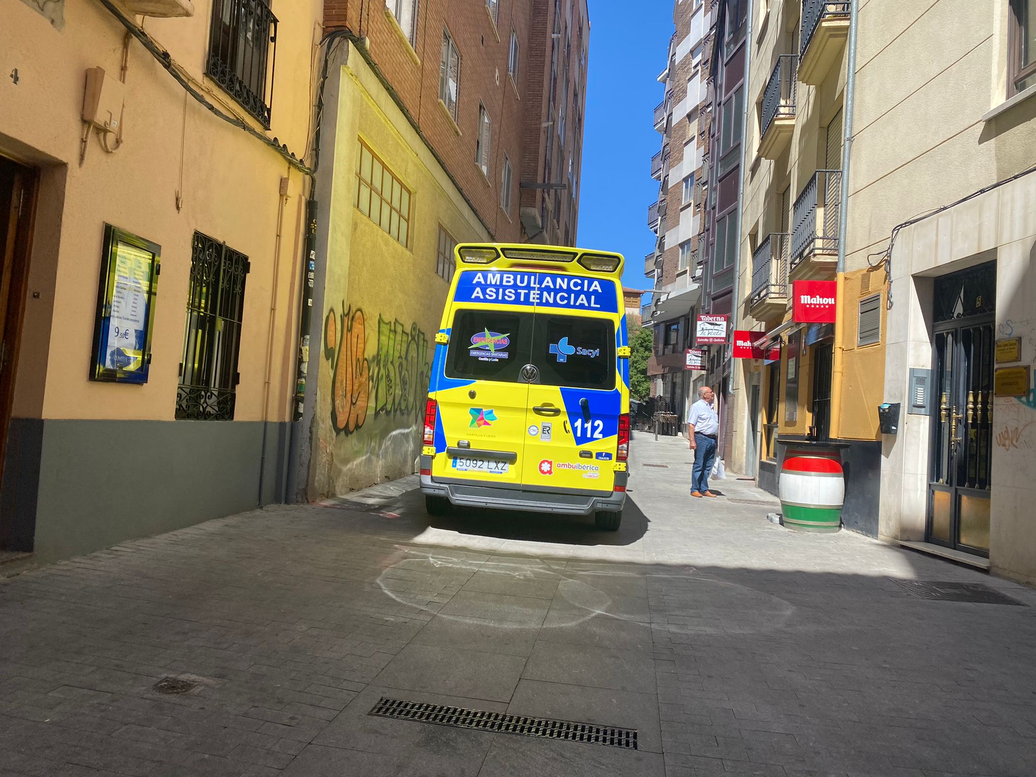 Ambulancia en la calle del Aire