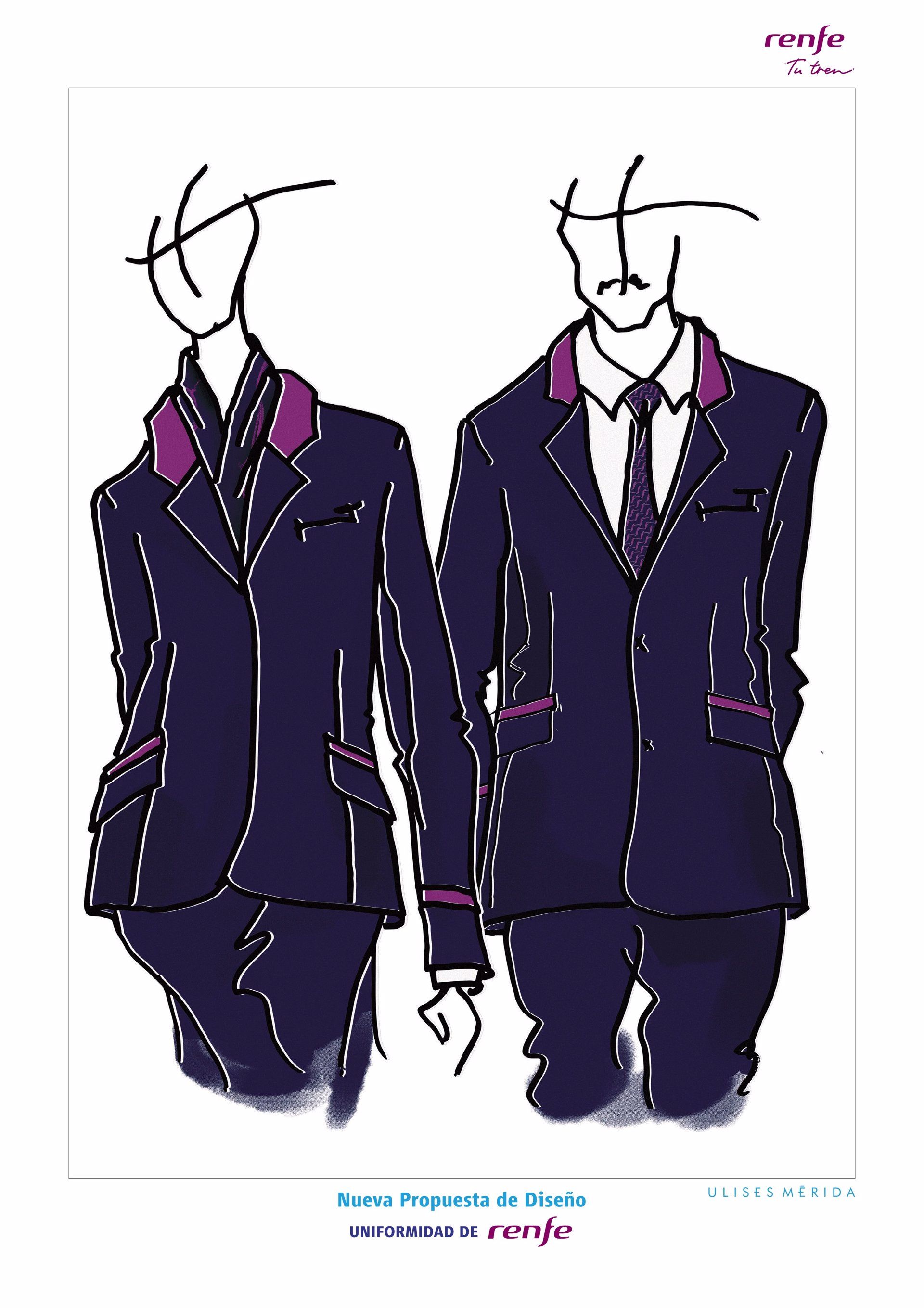 Diseño del uniforme de RENFE