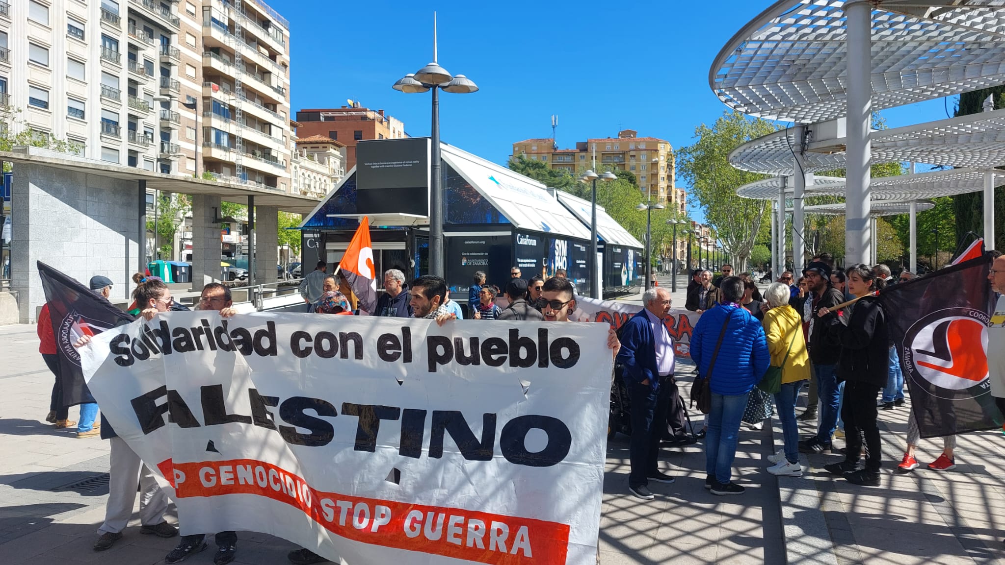 Manifestación propalestina en Zamora (1)