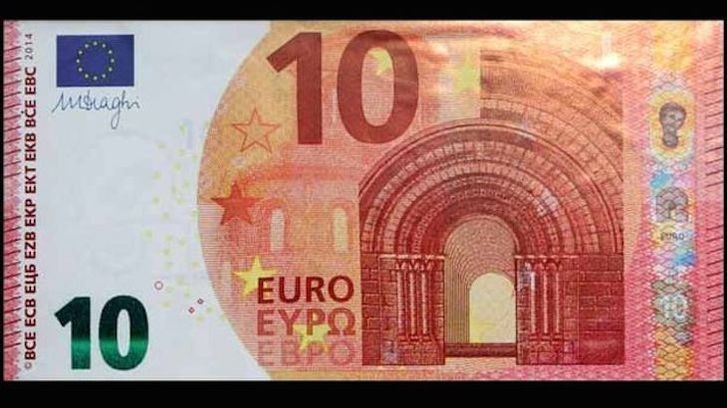 El nuevo billete de 10 euros entra en circulación este martes