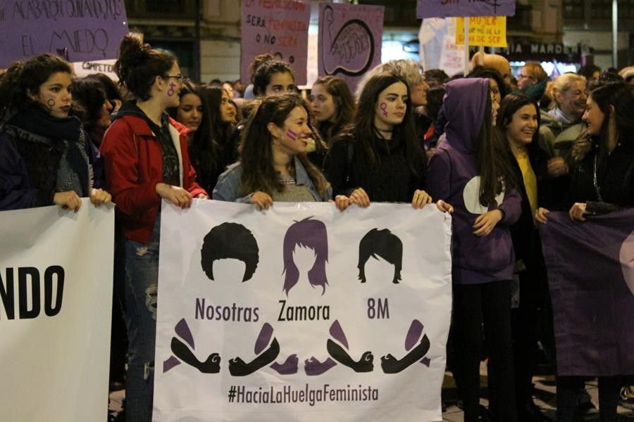 Manifestación del ocho de marzo en Zamora el pasado 2019