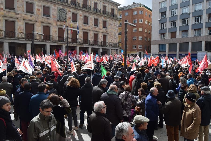 Una manifestación por las pensiones en Zamora. Archivo