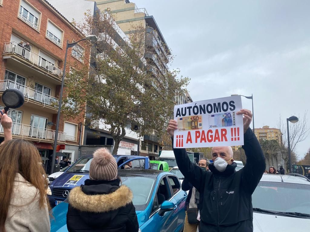 Protesta de autónomos en Zamora
