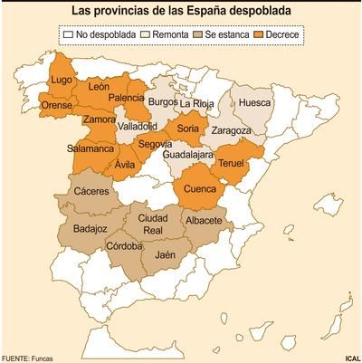 Mapa elaborado por Funcas