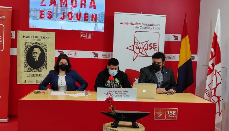 Mesa del Comité de Juventudes Socialistas en Zamora